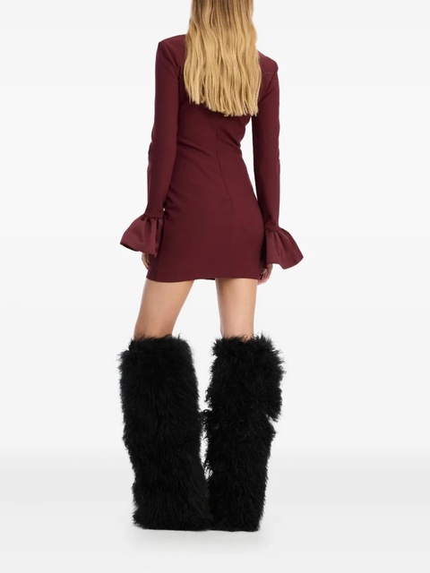 ROTATE BIRGER CHRISTENSEN frill sleeved mini dress - Red - zdjęcie produktu nr 1