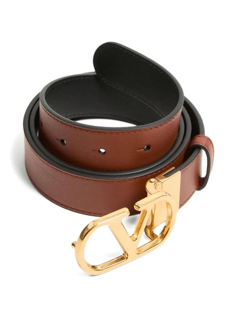 Valentino Garavani VLogo leather belt - Brown - zdjęcie produktu nr 2