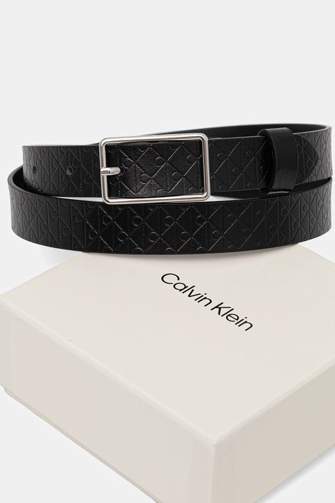 Calvin Klein pasek skórzany damski kolor czarny LV04F7049G - zdjęcie produktu nr 2