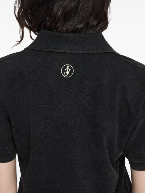 JW Anderson cotton polo shirt - Grey - zdjęcie produktu nr 2