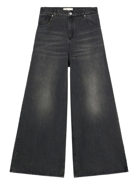 Blumarine whiskering-effect jeans - Grey - zdjęcie produktu nr 1