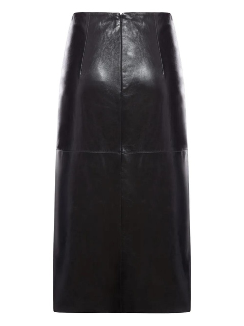 Sportmax leather panelled skirt - Black - zdjęcie produktu nr 2