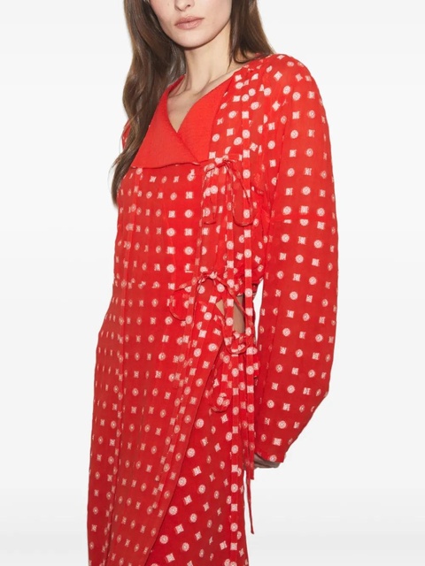 Tory Burch printed wrap dress - Red - zdjęcie produktu nr 2
