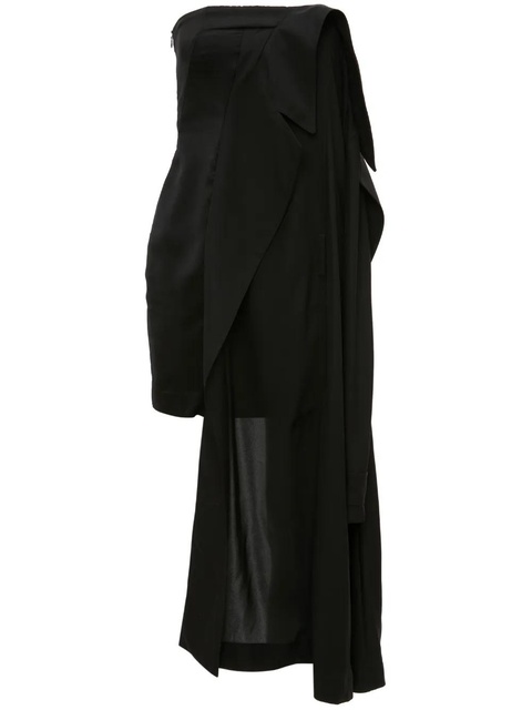 JW Anderson deconstructed strapless minidress - Black - zdjęcie produktu nr 1