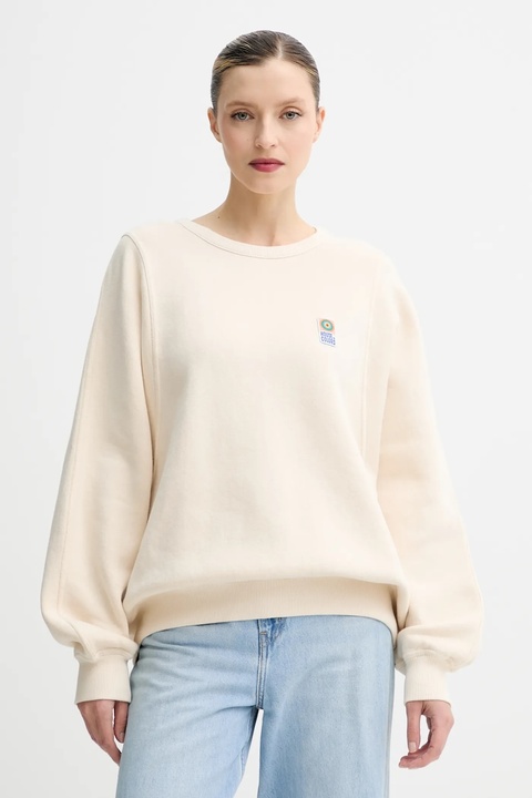 American Vintage bluza damska kolor beżowy z aplikacją FIK03A - zdjęcie produktu nr 1