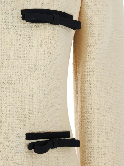 Valentino Garavani bow-detail mini dress - Neutrals - zdjęcie produktu nr 2