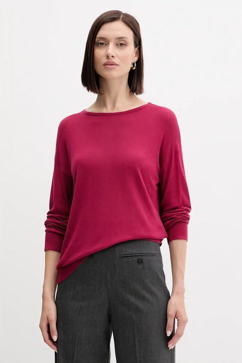 United Colors of Benetton sweter damski kolor różowy lekki 103VD10AV - zdjęcie produktu nr 1