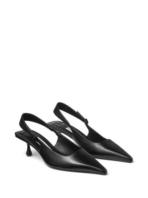 Jimmy Choo Amel 50mm leather pumps - Black - zdjęcie produktu nr 2