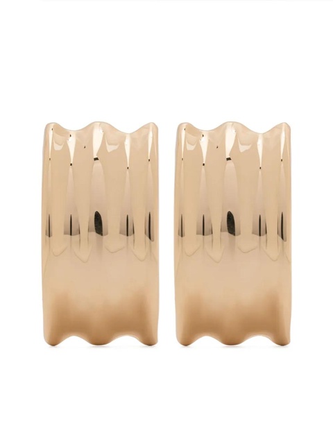 Self-Portrait ridged earrings - Gold - zdjęcie produktu nr 1