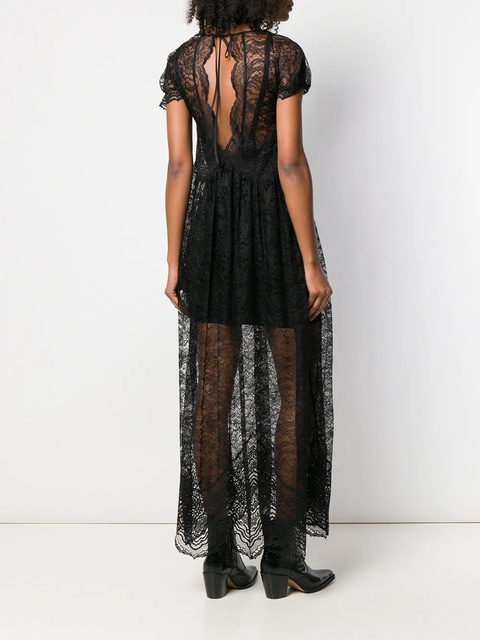 Rabanne lace maxi dress - Black - zdjęcie produktu nr 2