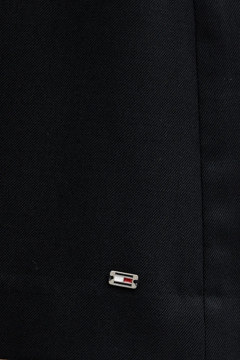 Tommy Hilfiger spódnica z dodatkiem wełny kolor granatowy mini rozkloszowana WW0WW49393 - zdjęcie produktu nr 2