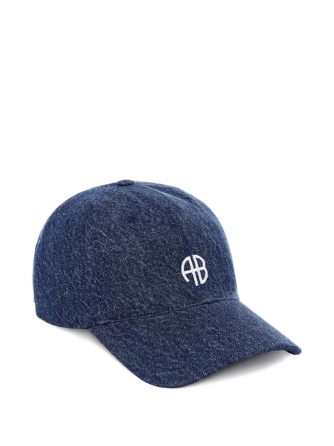 ANINE BING logo-embroidered Jeremy baseball cap - Blue - zdjęcie produktu nr 2
