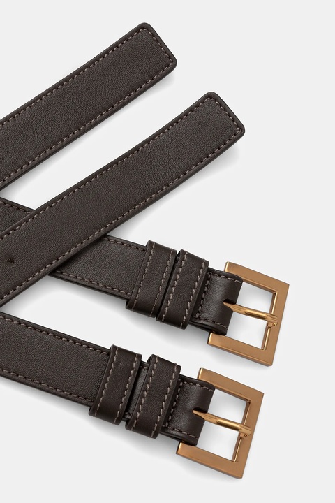 Marciano Guess pasek skórzany damski kolor brązowy 5BGZ25 7414A - zdjęcie produktu nr 2