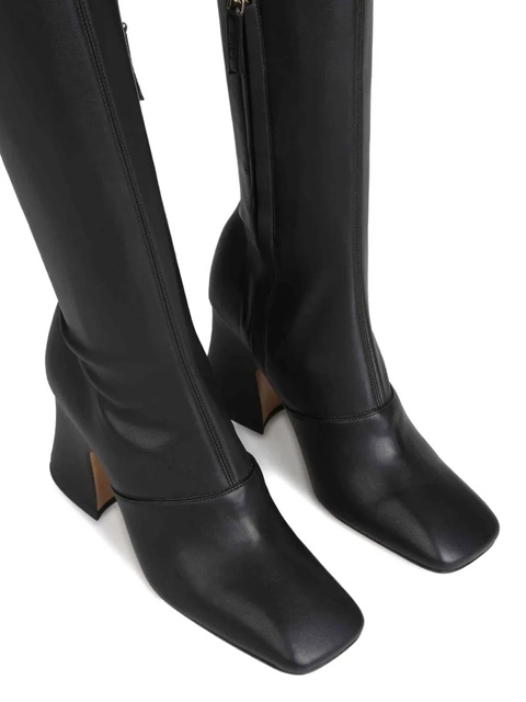 Chloé 80mm Janis stretch-leather square-toe boots - Black - zdjęcie produktu nr 2