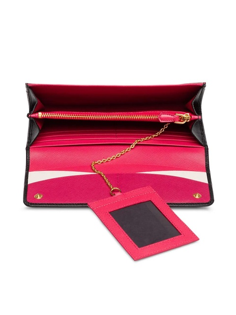 Prada logo-plaque folding wallet - Black - zdjęcie produktu nr 2