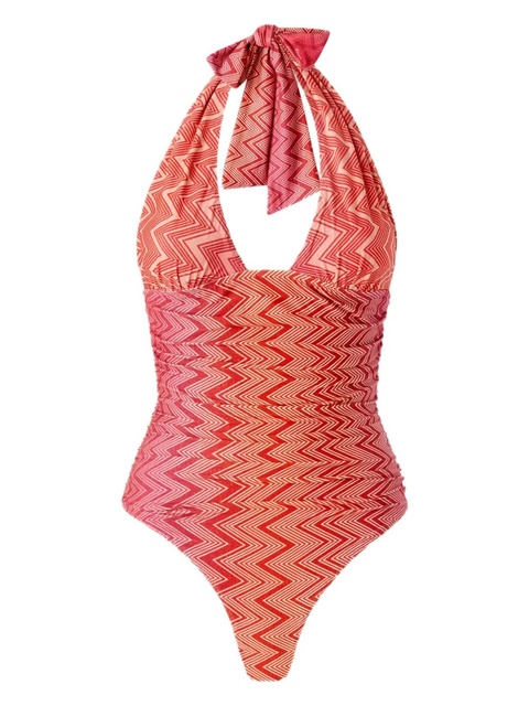 Missoni zigzag-print swimsuit - Pink - zdjęcie produktu nr 1