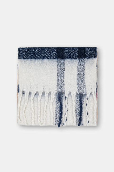 Barbour szalik damski kolor brązowy wzorzysty LSC0293 - zdjęcie produktu nr 2