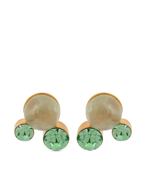 DRIES VAN NOTEN stone pin earrings - Gold - zdjęcie produktu nr 1