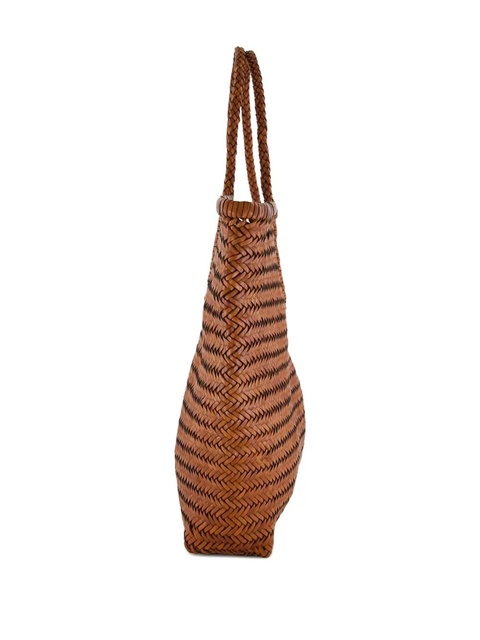 DRAGON DIFFUSION NS Diagonal Triple Jump leather shoulder bag - Brown - zdjęcie produktu nr 1