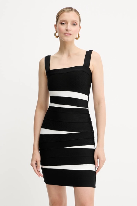 Herve Leger sukienka Eve kolor czarny mini dopasowana HLT8524993 - zdjęcie produktu nr 1
