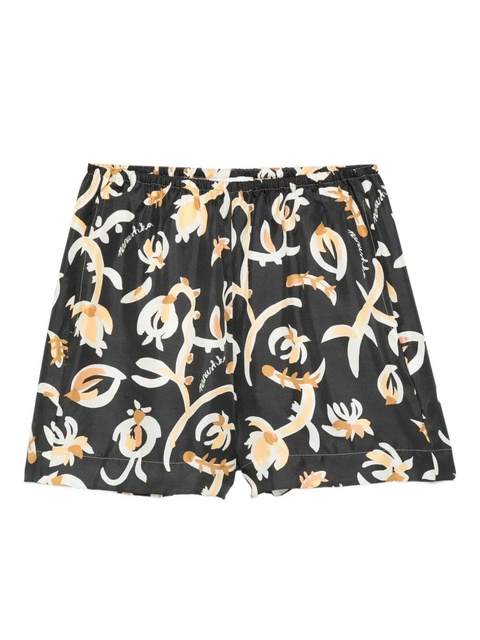 Nanushka floral-print shorts - Black - zdjęcie produktu nr 2