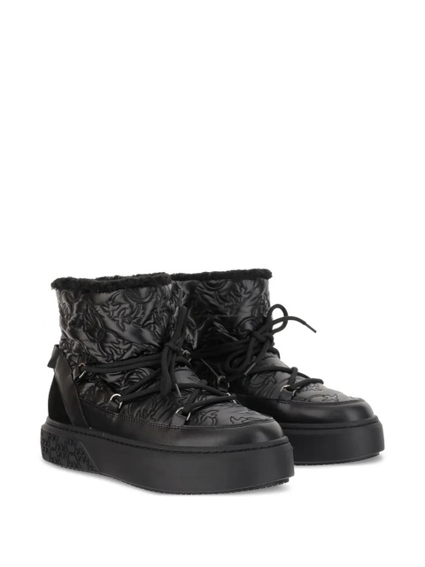 PINKO quilted platform boots - Black - zdjęcie produktu nr 1