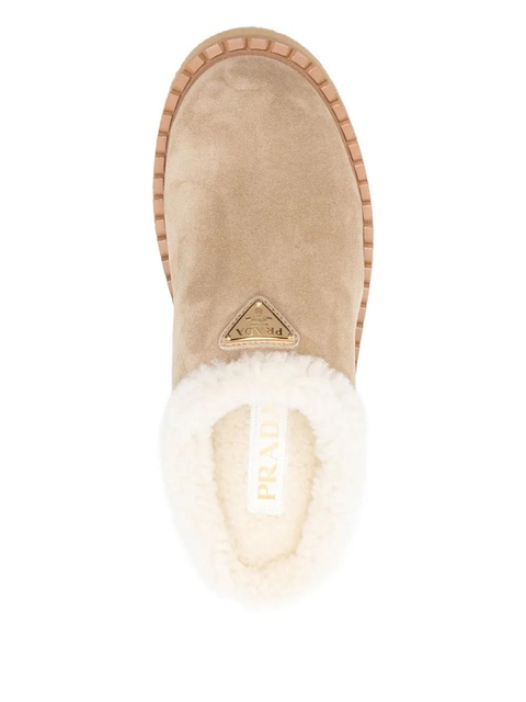 Prada suede slippers - Neutrals - zdjęcie produktu nr 2