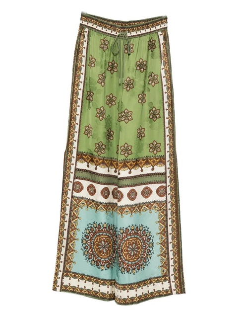 ALEMAIS Contina floral-print trousers - Green - zdjęcie produktu nr 1