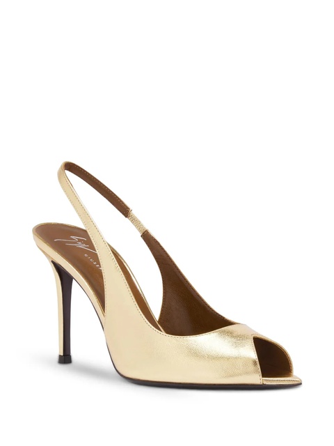 Giuseppe Zanotti 90mm Intriigo Open Toe sandals - Gold - zdjęcie produktu nr 2