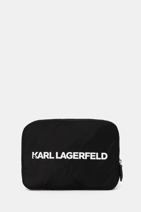 Karl Lagerfeld plecak damski kolor czarny mały wzorzysty A1W30137 - zdjęcie produktu nr 1