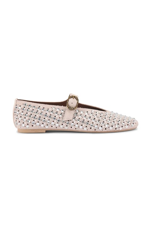 Kurt Geiger London baleriny zamszowe Mayfair Ballet Flat kolor beżowy 2656353209 - zdjęcie produktu nr 1