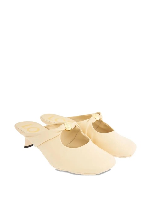 LOEWE 45mm Pebble Soft mules - Yellow - zdjęcie produktu nr 2