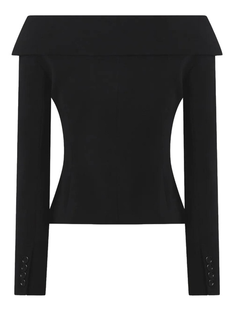 PINKO off-shoulder buttoned jacket - Black - zdjęcie produktu nr 2