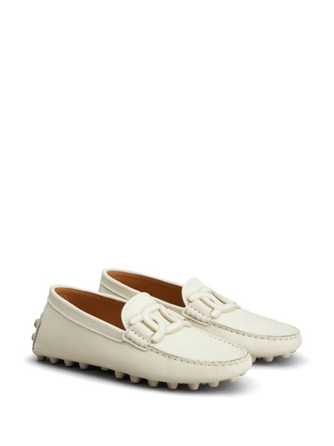 Tod's Gommino chain-motif loafers - White - zdjęcie produktu nr 1