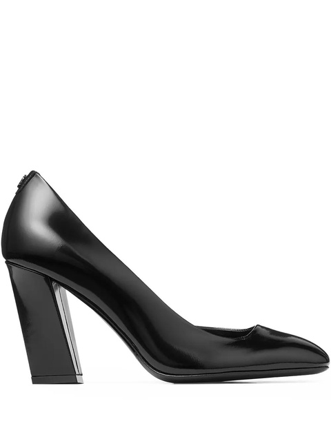 Jimmy Choo 85mm Farren leather pumps - Black - zdjęcie produktu nr 1
