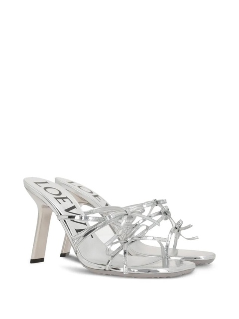 LOEWE 90mm Petal sandals - Silver - zdjęcie produktu nr 2