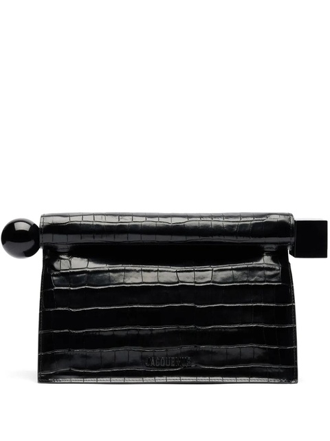 Jacquemus La Pochette Rond Carré clutch bag - Black - zdjęcie produktu nr 1