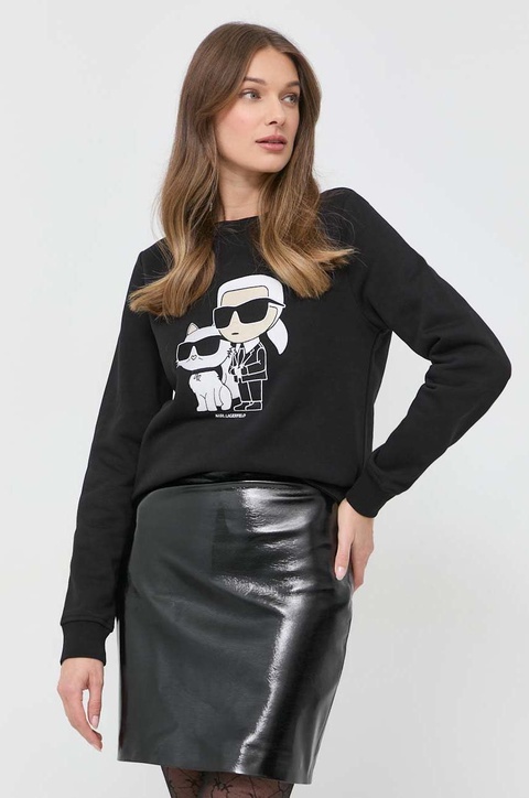 Karl Lagerfeld bluza damska kolor czarny - zdjęcie produktu nr 1