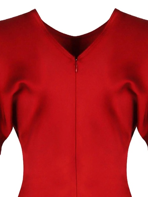 Victoria Beckham gathered-front short-sleeve dress - zdjęcie produktu nr 2