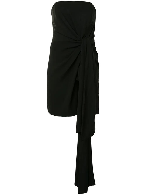16Arlington strapless draped mini dress - Black - zdjęcie produktu nr 1