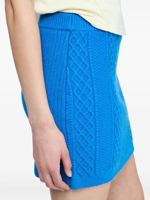 JW Anderson cable-knit mini skirt - Blue - zdjęcie produktu nr 2
