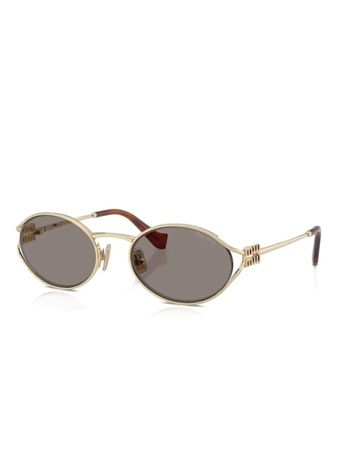Miu Miu Eyewear round-frame sunglasses - Gold - zdjęcie produktu nr 2