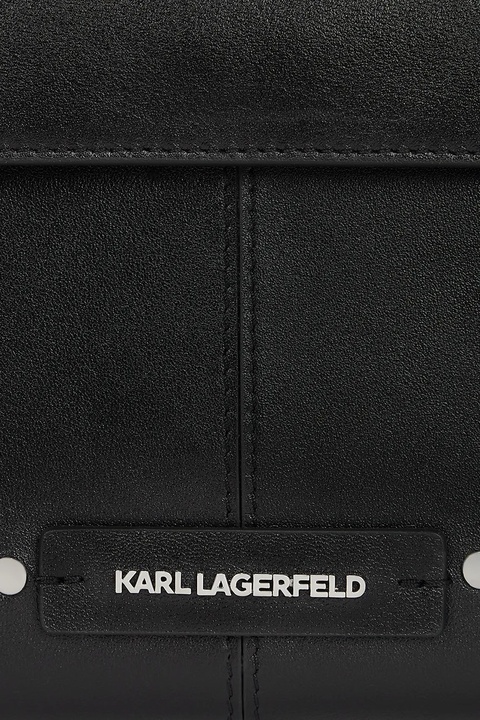 Karl Lagerfeld torebka skórzana kolor czarny A3W30338 - zdjęcie produktu nr 2