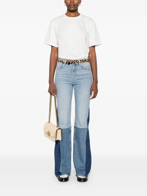 Maje panelled wide-leg jeans - Blue - zdjęcie produktu nr 1