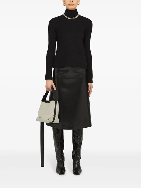 Jil Sander folded small tote bag - White - zdjęcie produktu nr 2