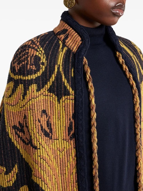 ETRO jacquard-pattern cape - Yellow - zdjęcie produktu nr 2