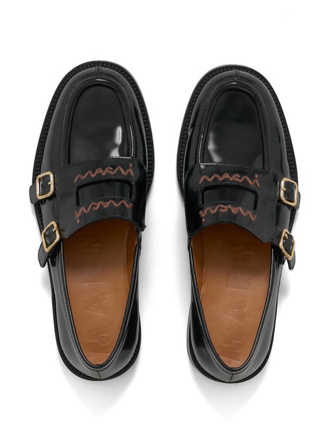 Marni leather loafers - Black - zdjęcie produktu nr 2