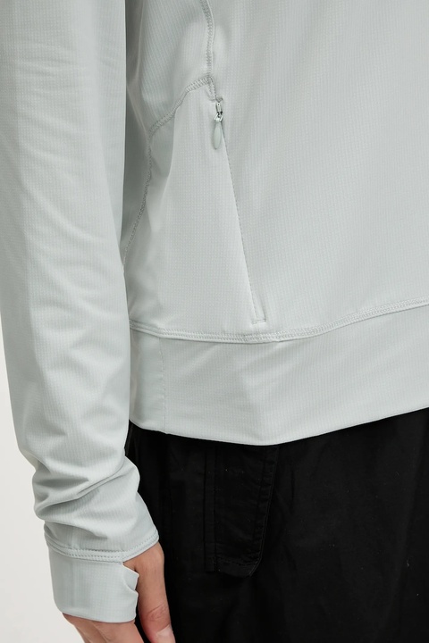 Helly Hansen bluza sportowa Shine Solen kolor turkusowy z kapturem gładka 49576 - zdjęcie produktu nr 2