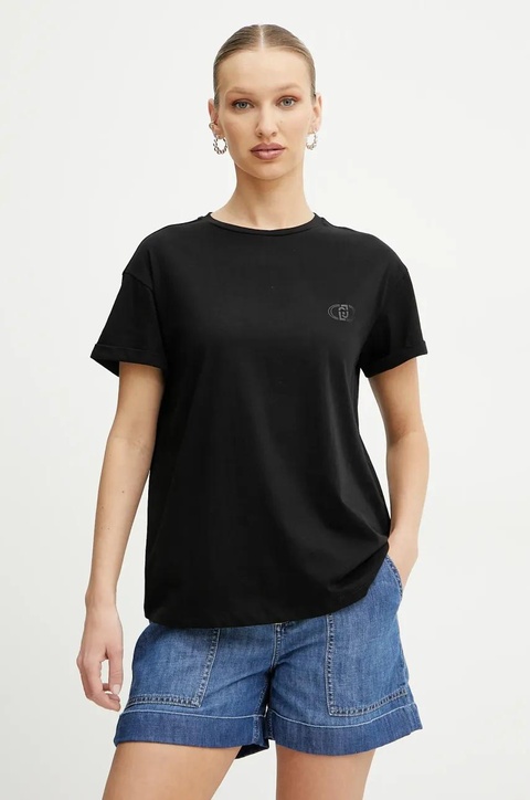 Liu Jo t-shirt bawełniany damski kolor czarny WA5512.JS923 - zdjęcie produktu nr 1