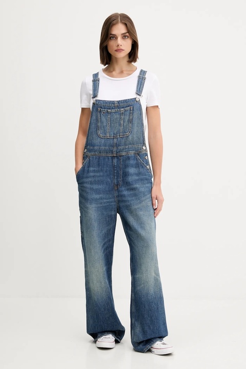 Tommy Jeans ogrodniczki jeansowe damskie DW0DW20529 - zdjęcie produktu nr 1